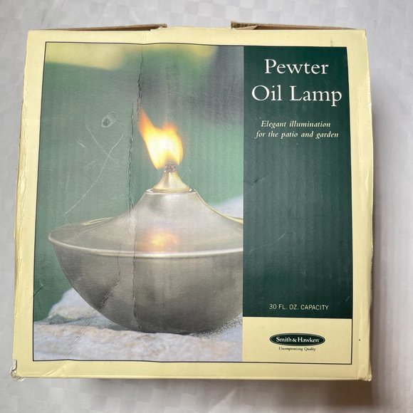 NEW! Smith & Hawken Pewter Oil Lamp - Picture 5 of 5